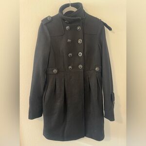 Rudsak Wool Blend Coat Jacket Military Winter Black Size Medium *READ*